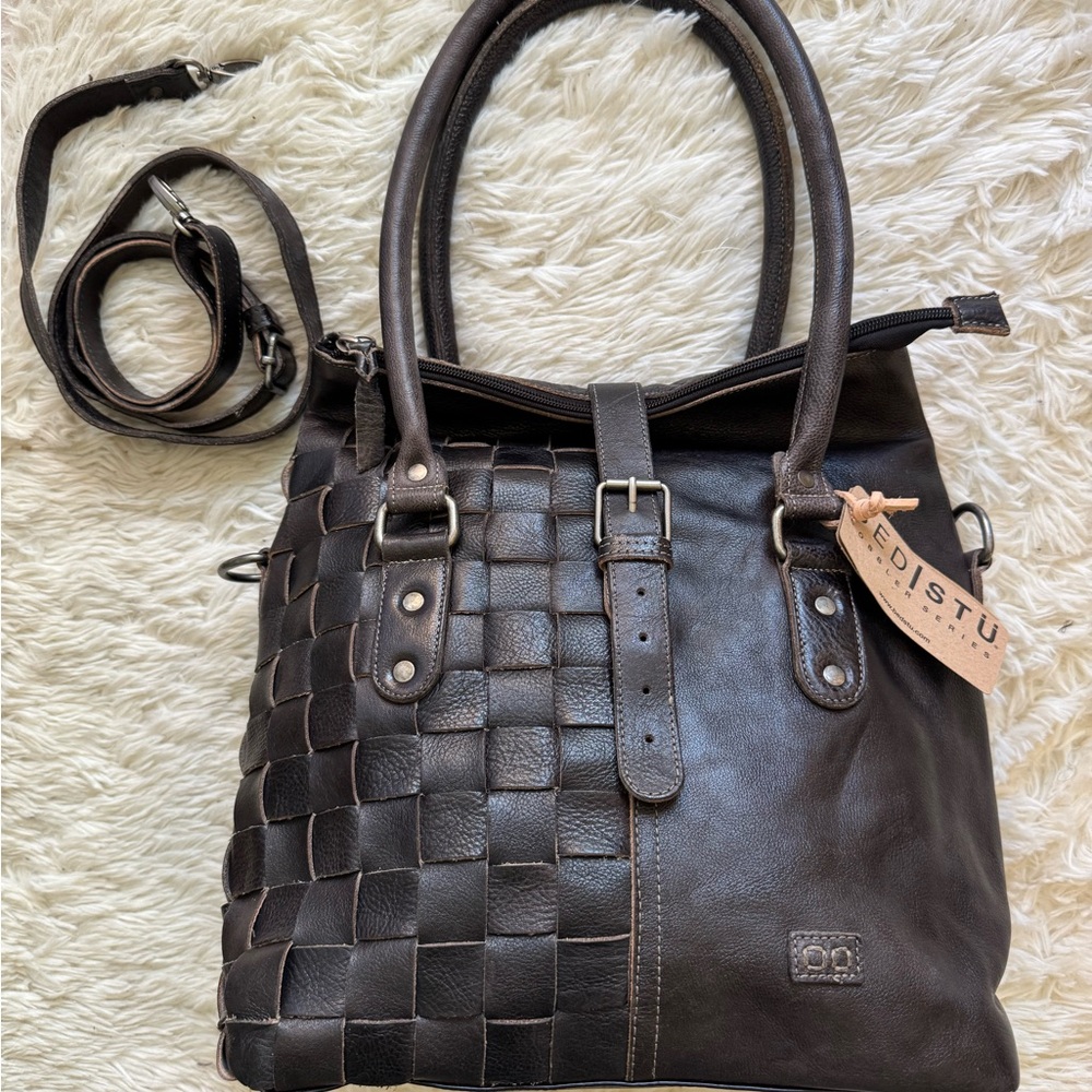 Bed Stu Rachel Tote Bag in Rustic Black NWT
